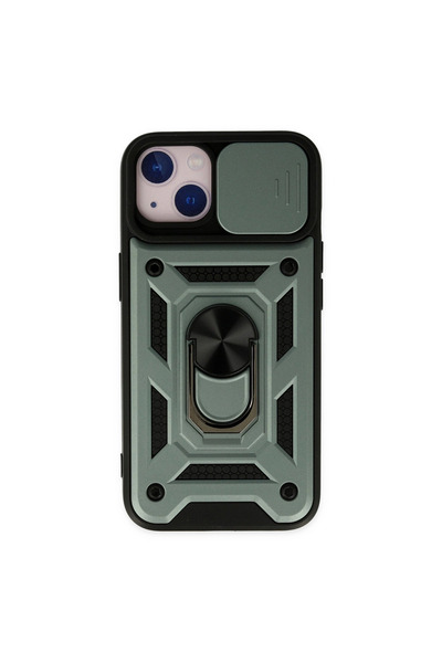eco port Iphone 14 case pars lens ring silicone - green
