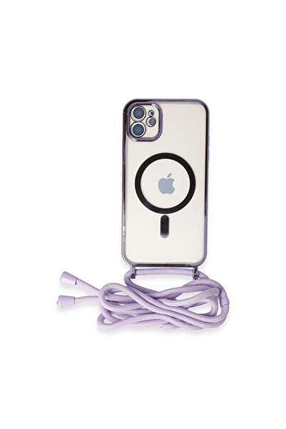 eco port iPhone 11 Case Divo Laser Strap Magsafe Cover - Lilac