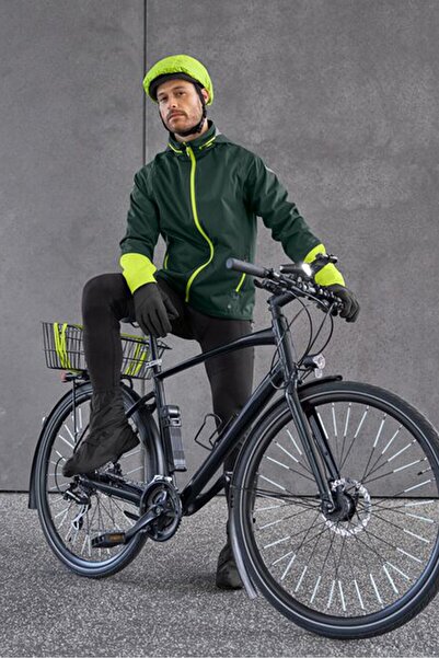 Tchibo Bicycle Helmet Rain Cover, Green