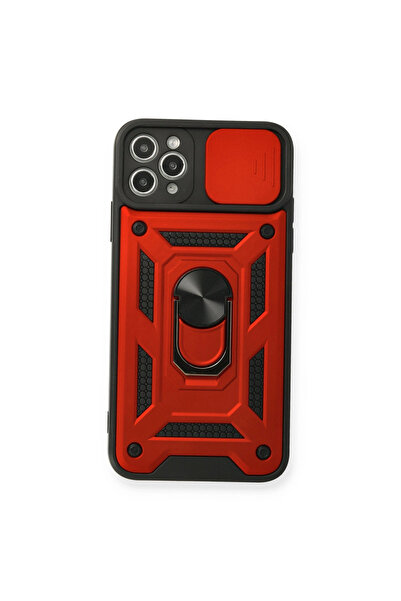 eco port iPhone 11 Pro Case with Pars Lens Ring Silicone - Red