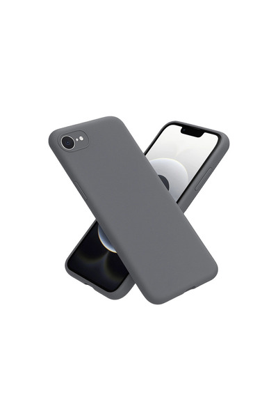 eco port حافظة آيفون 16e من السيليكون الأولي - رمادي