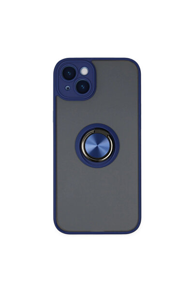 eco port Iphone 14 case montreal ring silicone cover - navy blue