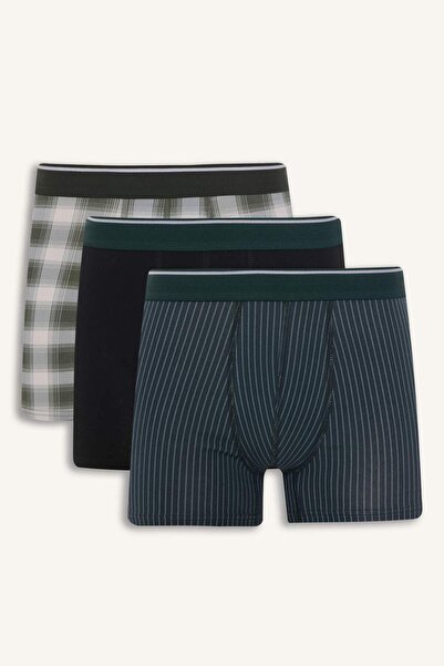 DeFacto Κανονικό Καρό Μποξεράκι 3 τεμαχίων G8124AX26SP