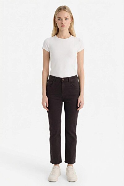 DeFacto Crop Flare Fit High Waist Ankle Length Jean Pants G6542Ax25Cw