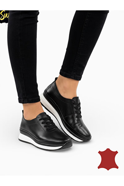 ANGEL BLUE Comfortable women's casual shoes made of soft natural leather with...