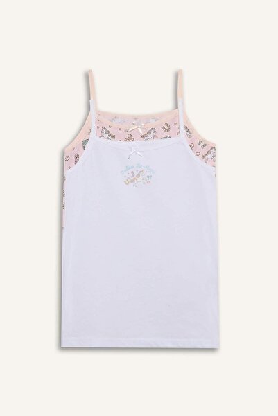 DeFacto Unicorn Printed 2-Piece Undershirt for Girls G8492A826Sp