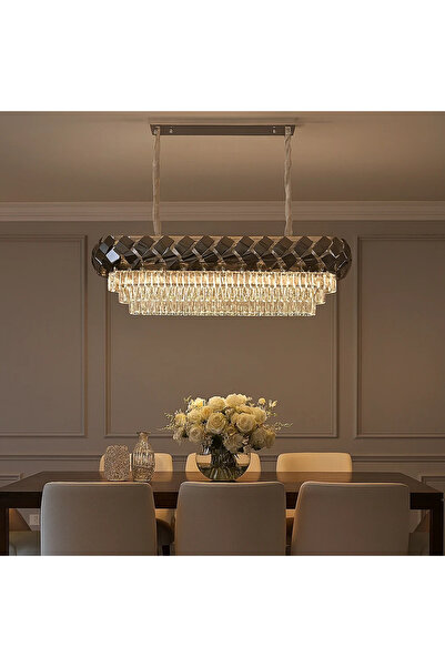 HAMER Modern European style chandelier with an elegant silver design | Holds ...