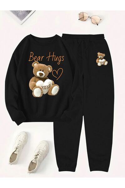 Marco Fresco Women's Large Size Comfortable Cut Space Size Printed Tracksuit ...