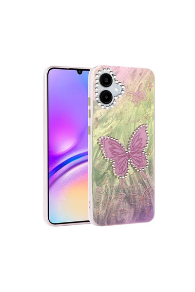 eco port Samsung Galaxy A06 Case Blade Mirrored Pattern Cover - Pattern 5