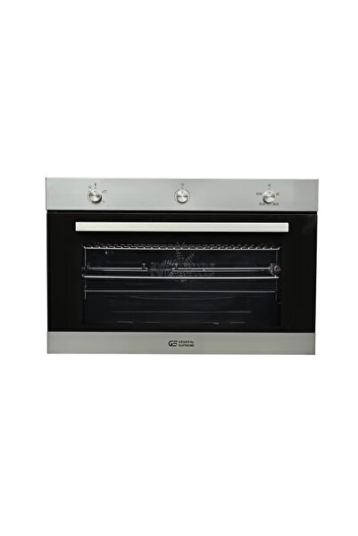 General Supreme Built-in Gas Oven, 90CM, 120L, 4-Functions, Stainless-Steel, ...