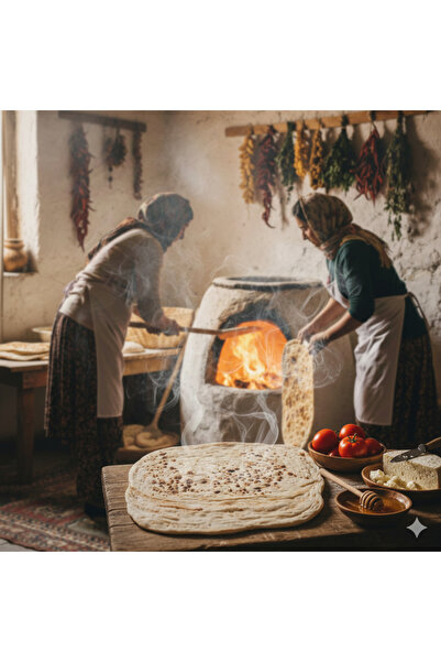 AKDAMAREKOGROSS Meşhur Van Lavaşı - Köy Tandırında El Yapımı (50'li Paket)