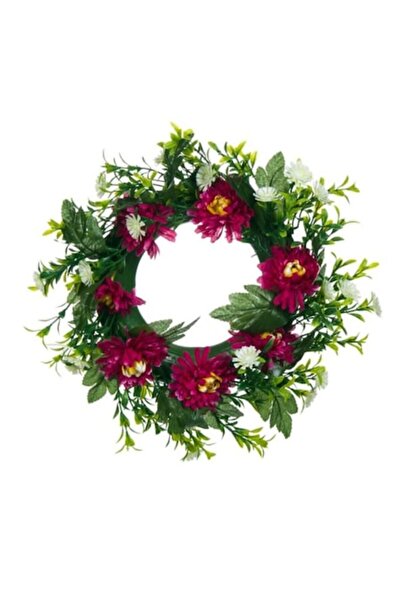 OEM Coroană decorativă de primăvară cu crizanteme