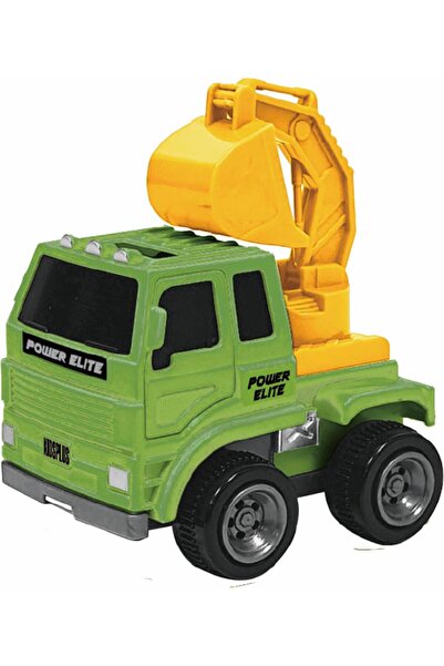 MC Micostore Vehicule cu frictiune, scara 1/43, 10cm, excavator verde