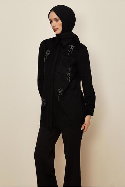 Alvina Beaded Velvet Tunic 46266