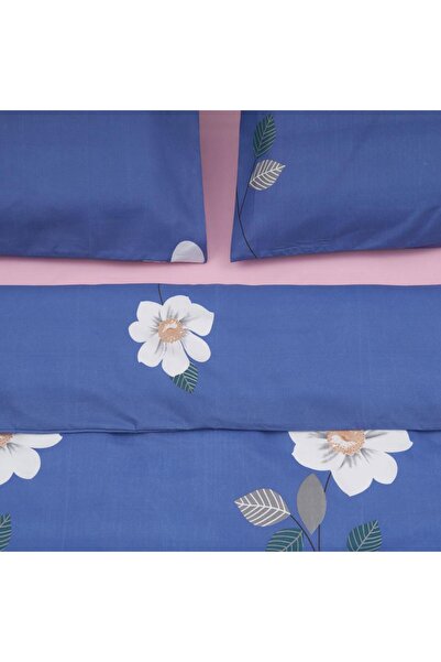 vanora Blue daisy microfiber king size bed linen
