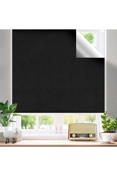 Arabest Portable Blackout Blinds Stick on Window No Drill, Blackout Material ...