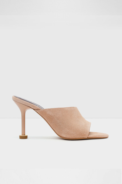 Aldo ANTEA-TR - Kadın Bej Gerçek Deri Topuklu Terlik