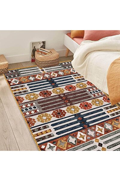 Arabest 140X200CM Boho Area Rug, Machine Washable Rugs for Faux Wool，Non-Slip...
