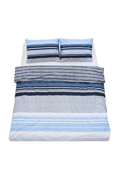 Heinner Lenjerie dubla,100% bumbac,4 piese, azul