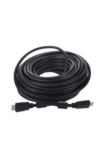 Epilons كابل HDMI بلاستيكي مسطح بالكامل G-507Fs أسود بطول 20 مترًا مع حقيبة ذ...