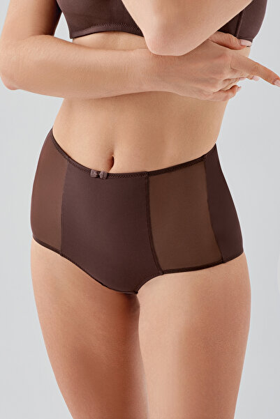 C&City High Waist Corset Panties C19304 Brown