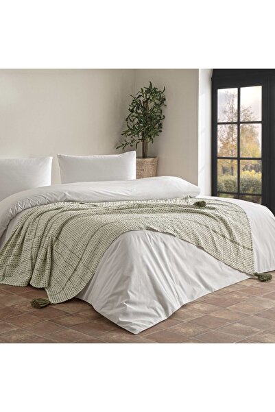 Linens Coze Throw / Tv Battaniyesi Yeşil Tek Kişilik