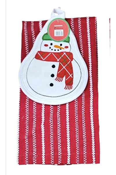 Heinner 2-piece kitchen set: dish rack, snowman towel