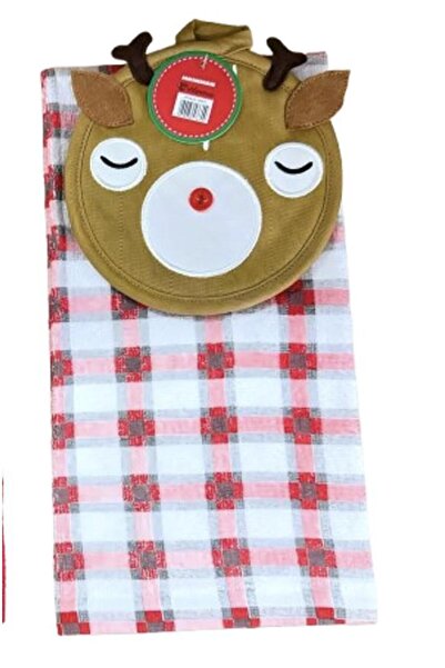 Heinner Set 2 piese bucatarie:suport vase,prosop deer