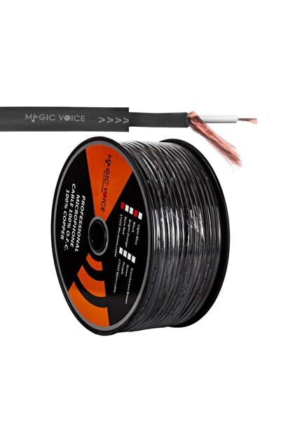 Epilons كابل ميكروفون ماجيك فويس أحادي 1. كاليتي 100 متر أسود