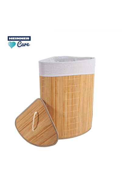 Heinner Cos de rufe din bambus pentru colt, 35x35x60 cm, 55 l