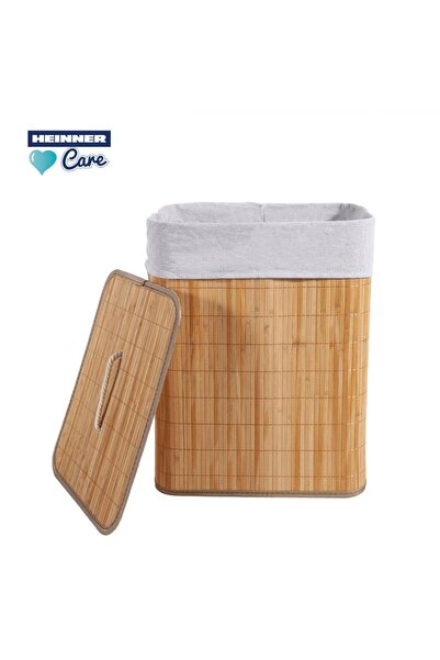 Heinner Cos de rufe dreptunghiular din bambus, 40x30x60 cm, 70 l
