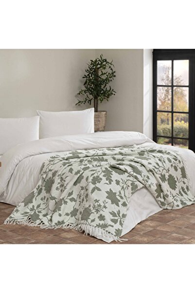 Linens Hotmia Throw / Tv Battaniyesi Yeşil Tek Kişilik