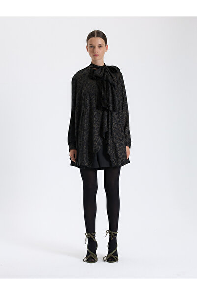 BAQA Desenli Şifon Kimono Bluz