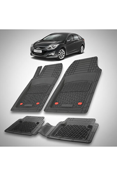 TEAMCAR Hyundai i40 2011–2015 Floor Mats - Rubber Tab Type -Black