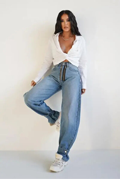 CC STORE Blugi cu talie înaltă LUIZA, tip oversized