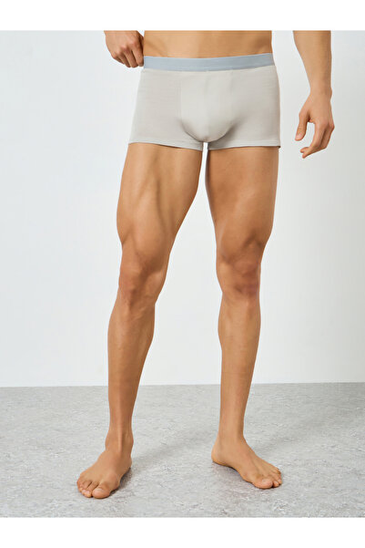 Styli Men Grey Solid Cotton Trunks