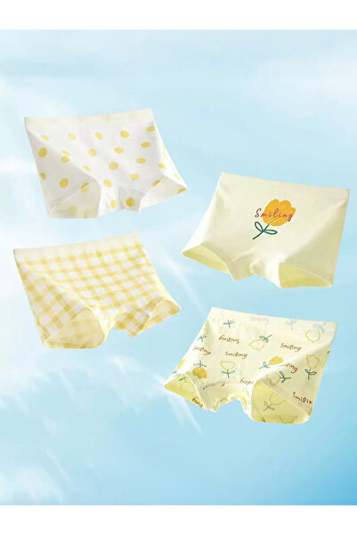 Styli Pack of 4 - Girls Printed Cotton Boxers