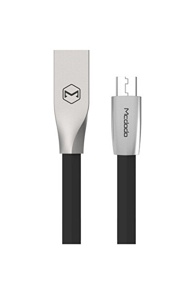 Mcdodo Cablu Zn-Link MicroUSB Argintiu Negru (2m, max. 2.4A)