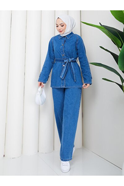 ESLEMNUR 2-Piece Denim Set // Shirt and Pants En1002