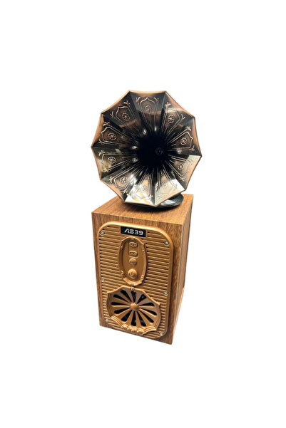 OEM Bluetooth radio speaker Ashu AS39, 1x8W, 1200mAh, Brown