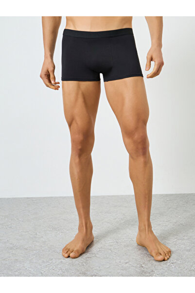 Styli Men Black Cotton Trunks