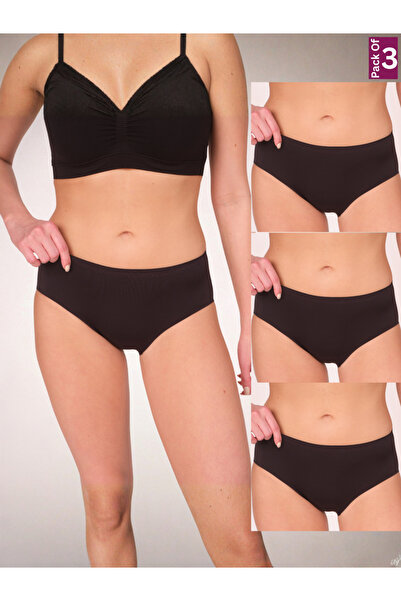 MUNNS AND MARS By Styli Pack of 3 - Women Seamless Full Brief Panties