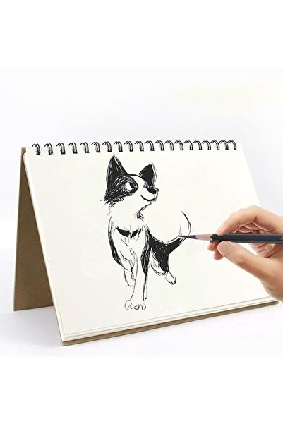 Arabest دفتر رسم بغلاف مقوى، 30 ورقة رسم مع غلاف حلزوني للفنانين