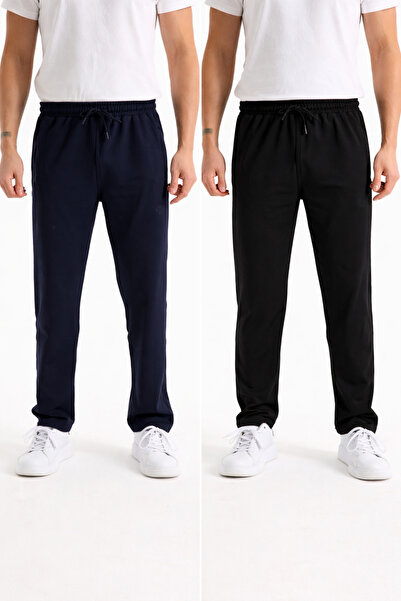 Adesline 2'li Erkek Eşofman Altı Dalgıç Kumaş