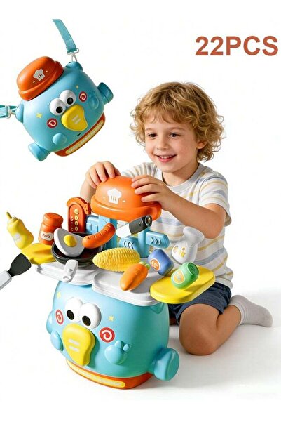 Generic 2-in-1 Kids Toy Set with Storage Box - 22 Role-Playing Toys and Acces...