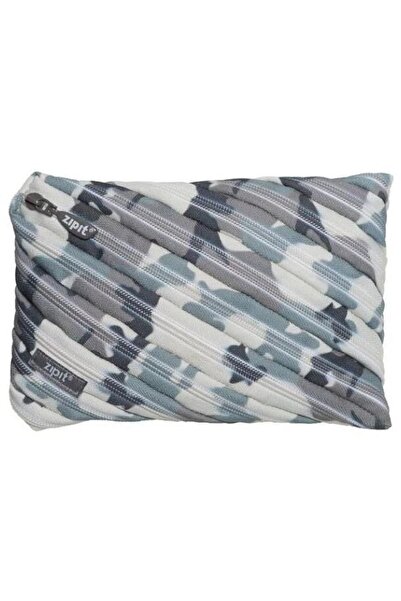 Zipit Camo Jumbo Pencil Case - Gray Camouflage