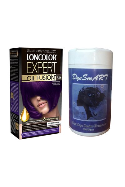 Loncolor Expert Pachet Promo Loncolor Vopsea Par 4.22 Violet Intens 100 ml, 1...