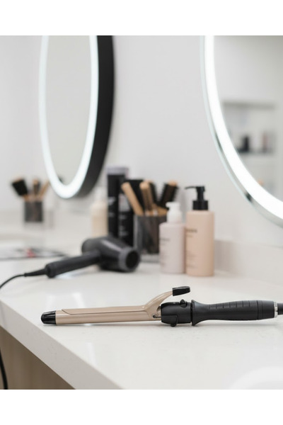 ZERO LAND مكواة تجعيد الشعر NRZSNT مقاس 25 مم للشعر الكثيف مع لوح سيراميك (94...