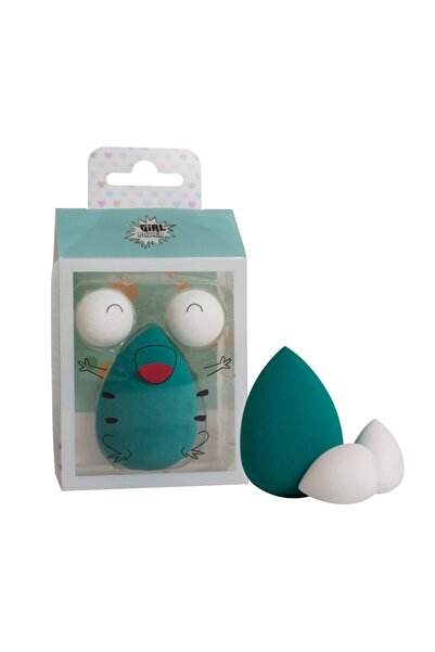 Pokhara Set of 3 x 3 Pokhara Make-Up Sponges, Frog