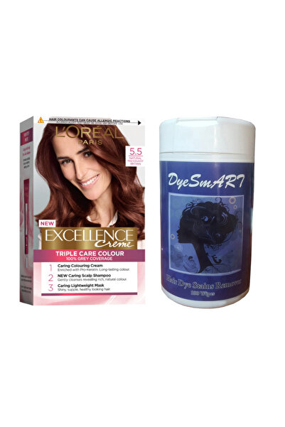 L'Oreal Paris Promo Package Hair Dye 5.5 Light Satin Cashew 192 ml, 100 x Dye...